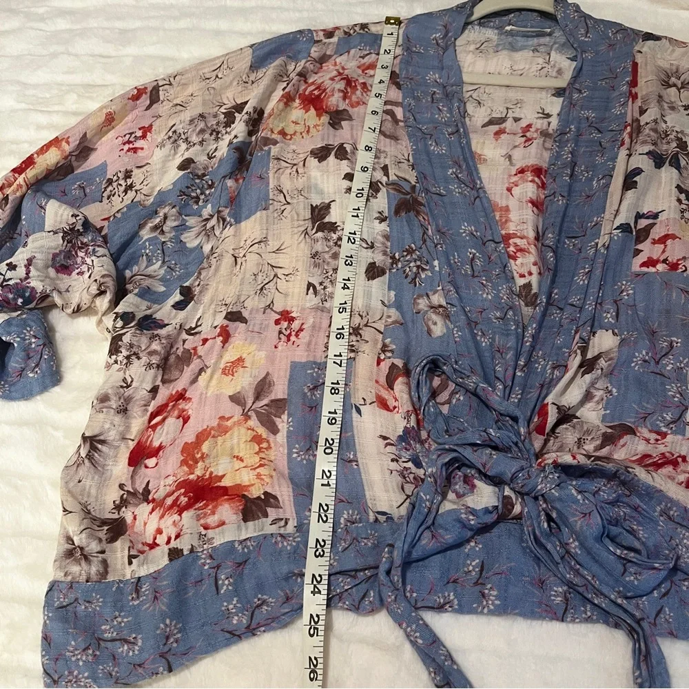 Lovestitch Idyllwild Artsy Layering Floral Boho Patchwork Kimono Cardigan SZ M/L - Picture 6 of 8